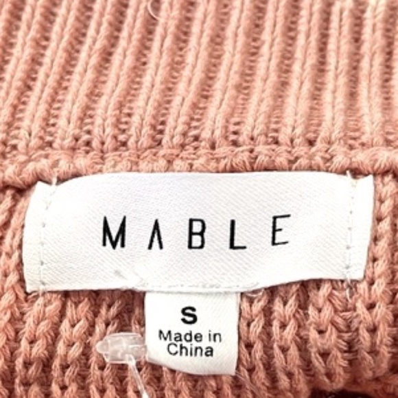 MABLE Julia Salmon Distressed Edge Sweater Skirt - Picture 7 of 8